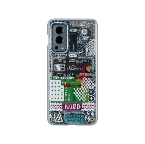 OnePlus Nord 2 5G Quantum Bumper Case Doodle Chaos EU