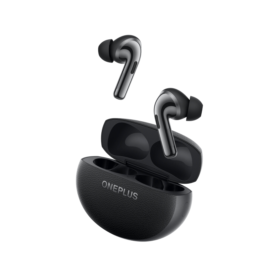 Black and sleek wireless earbuds from OnePlus.