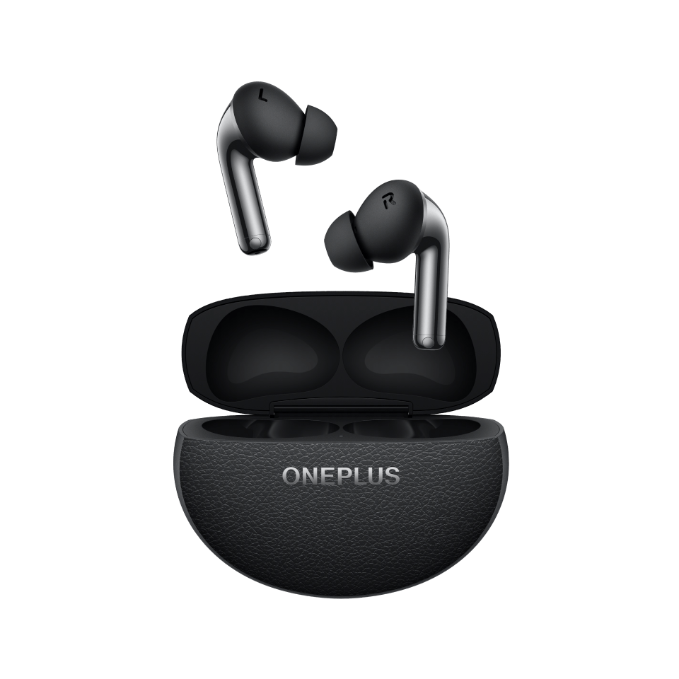 Black and sleek wireless earbuds from OnePlus.