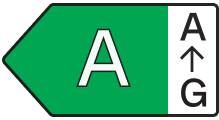 Green triangular shape with a large white capital letter A.